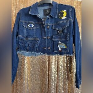 OOAK Denim Cropped Jacket
